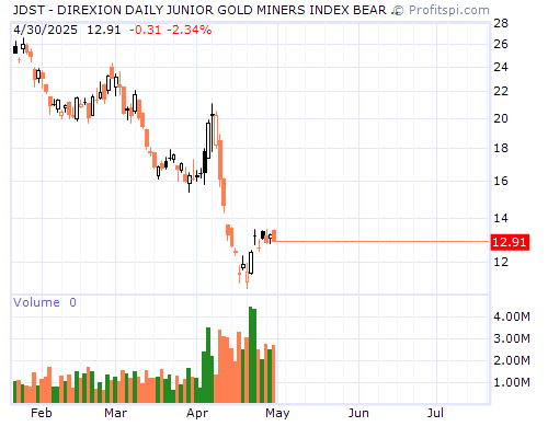 JDST Stock Chart and Technical Analysis - Mon, Feb 3rd, 2014